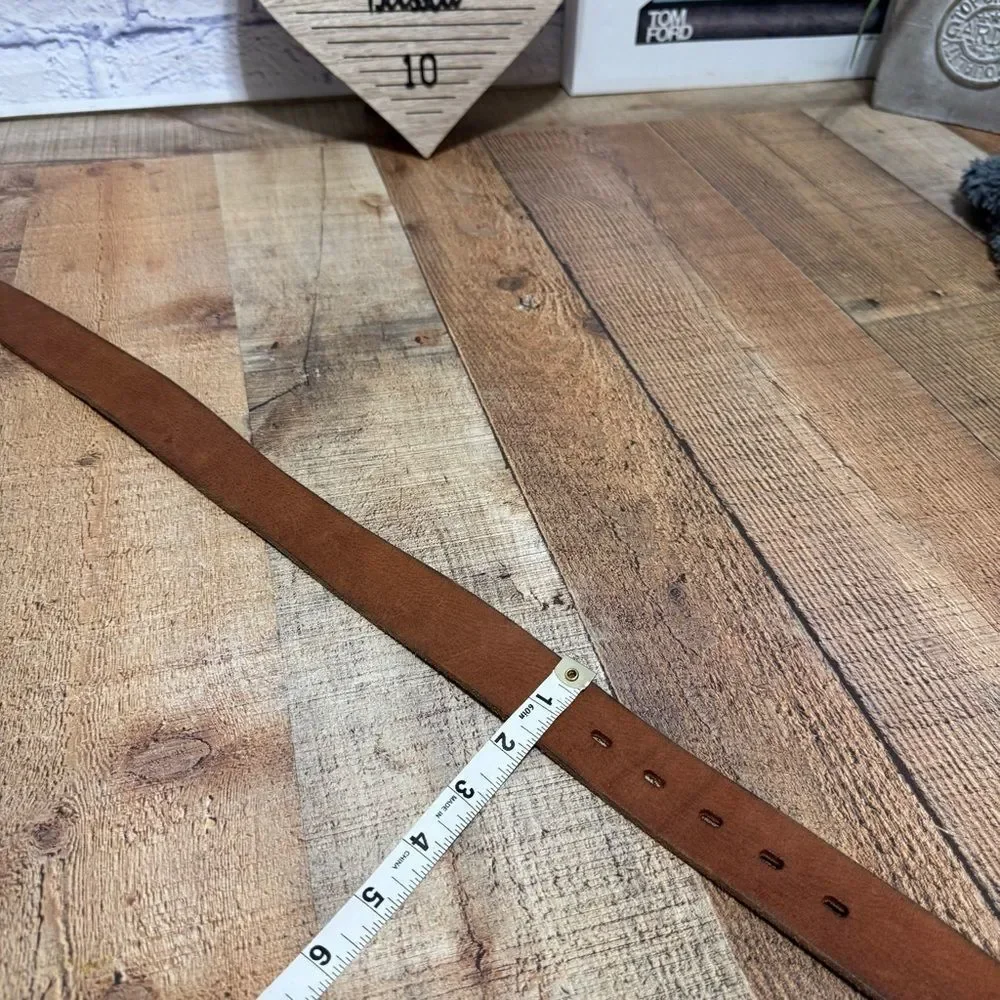 American eagle brown leather belt unisex